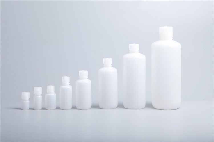 Węskie butelki odczynnika HDPE